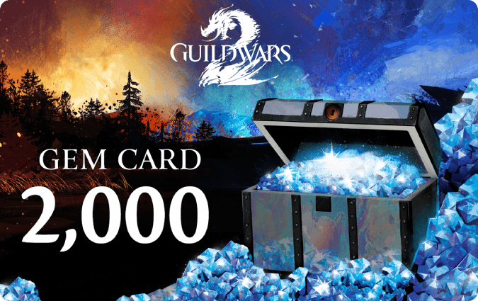 Logo de Guild Wars 2 Gem Card USA