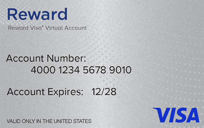 Logo de Visa® Reward Virtual Account, 12 Month Expiration USA