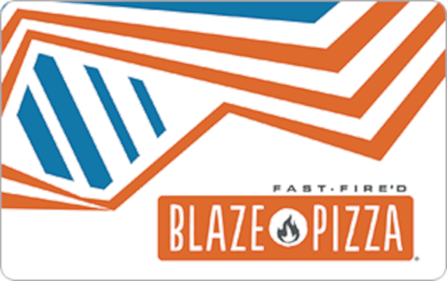Blaze Pizza USA gift card