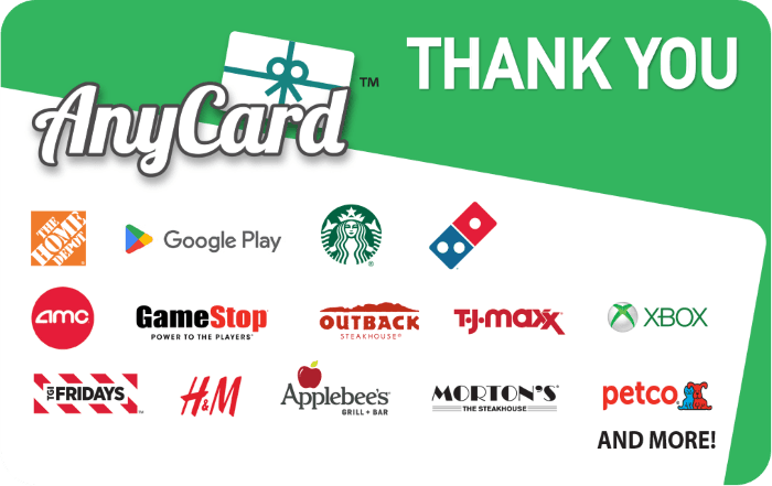 AnyCard Thank You USA logo