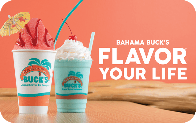 Bahama Buck's USA gift card