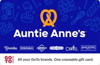 Auntie Anne's USA gift card