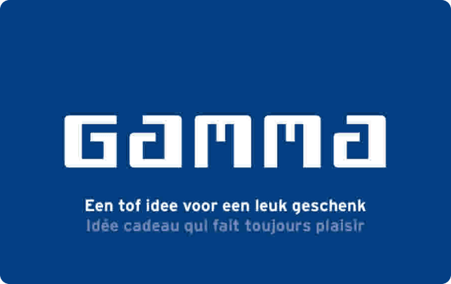 Gamma Belgium gift card